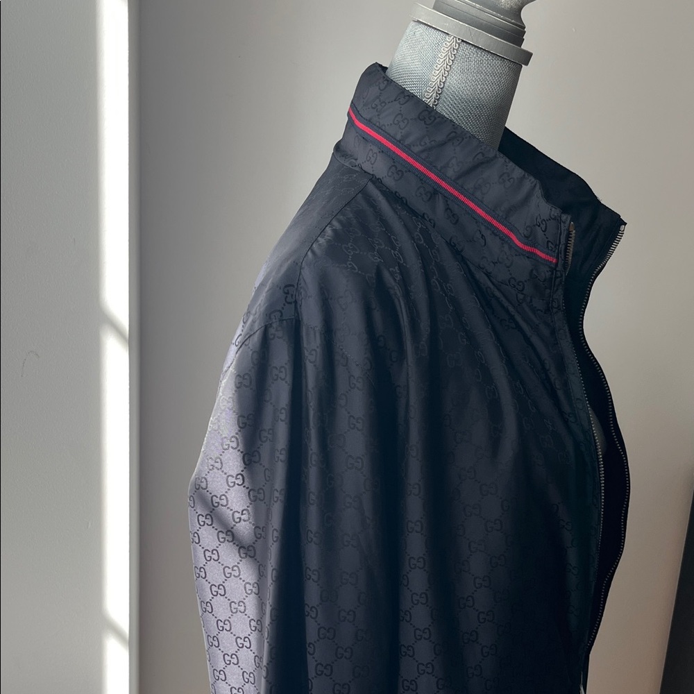 Gucci Blew Jacket with Red Trim